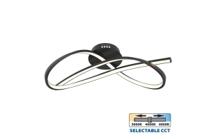 Lustra LED, 33 W, 3000-6400 K, 1695 lm, negru, CCT, MIRAGE Vivalux image
