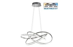 Lustra LED, 60 W, 3000-6400 K, 3411 lm, chrome, CCT, MAREA Vivalux image