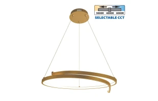 Lustra LED, 38 W, 3000-6400 K, 2152 lm, auriu, CCT, OMICRON Vivalux image