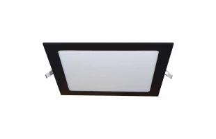 Spot LED incastrat, 18 W, 4000 K, 1150 lm, negru, GRID Vivalux image