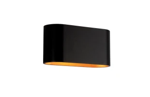 Aplica de perete decorativa, G9, negru/auriu, ADEL WL723 Vivalux image