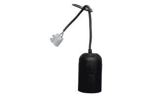 Dulie E27 cu cablu, 2х0,75 mm2, 17 cm, IP20, черный, Vivalux image