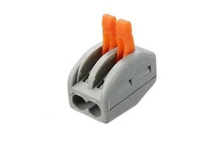Conector fix. clipsa demontabila 2 poli. 0.08-4.0mm2. 32A. 212. '100buc' Cupra image