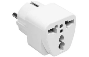 Adaptor universal. US/UK/AU/CH pe EU. 16A. alb. 'set x 20buc' Cupra image