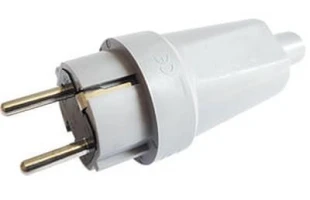 Stecher cu/imp. 16A. cauciuc. IP44. sur. 'set x 10buc' Cupra image