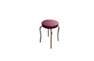 Scaun, carcasa metal, nichelat, sezut ecopiele, 01 image