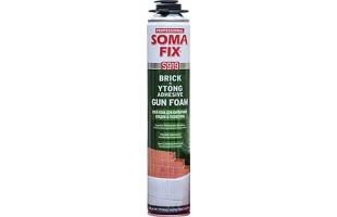 Adeziv poliuretanic pentru zidarie din beton celular Somafix. Aplicare cu pistol. 750 ml. image