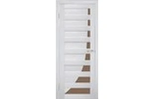 Foaie de usa Paris Doors. Frasin Sidefat. Cu sticla bronz. 80 x 200 cm image