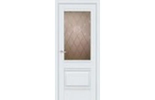 Foaie de usa Valensia 1.1 Doors. Alb Silk Matt cu sticla bronz. 80 x 200 cm image