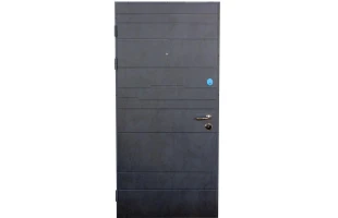 Usa metalica, 960x2000 mm, stanga, Bazalt, ULTRA, beton antracite/beton alb image