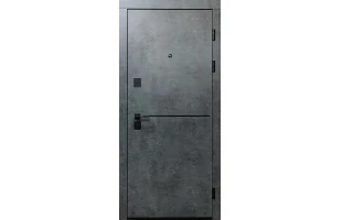 Usa metalica, 960x2000 mm, dreapta, Polo, LUX, marmura intunecata/beton alb image