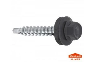 Surub autoforant pentru tigla metalica, WF, 4.8 x 19 mm, gri grafit, 250 buc, Wkret-Met image