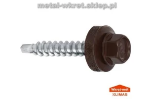 Surub autoforant pentru tigla metalica, WF, 4.8 x 19 mm, maro ciocolata, 250 buc, Wkret-Met image