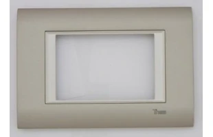 Rama Thea Sistema Inox matt Panasonic 3 module. Alb image