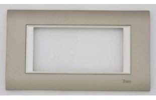 Rama Thea Sistema Inox matt Panasonic 4 module. Alb image
