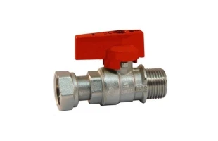 Robinet trecere cu sfera 1/2 FE-FI fluture cu racord olandez image