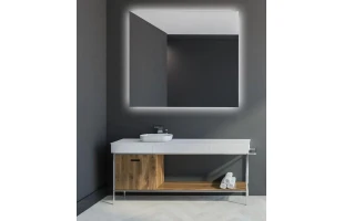 Oglinda cu LED, actiune touch, functie dezaburire, 600 × 800 mm, NARO image