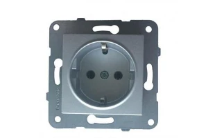 Priza simpla cu impamantare Arkedia Slim Panasonic. Fara rama. Argint. 16 A. image