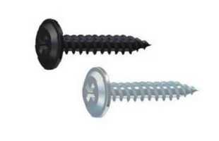 Surub autofiletant pentru gips-carton, filet metal BWPF Wkret-met. Cap plat si saiba. Fosfat negru. 4.2 x 16 mm. 38 buc. image
