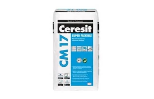 Adeziv pentru gresie/faianta si piatra naturala SUPER FLEXIBIL CM17 Ceresit. 25 kg. image