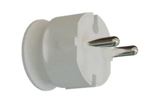 Fisa cu impamantare, alb, 16A, Neomax image