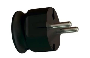 Fisa cu impamantare, negru, 16A, Neomax image