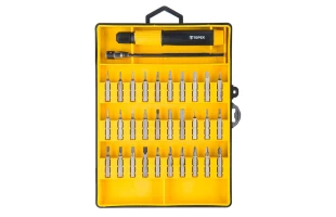 Set biti si capete tubulare cu suport capat Topex. 33 buc image