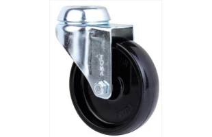 Roata pivotanta cu orificiu central, neagra, greutate max. 20kg image