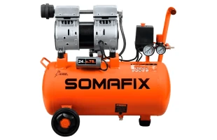 Compresor de aer SomaFix. 600 W. 230 V. 24 l. 8 bar. 60 l/m. 1450 rpm. image