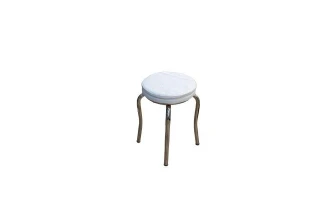Scaun, carcasa metal, nichelat, sezut ecopiele, 03 image