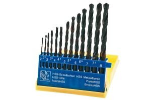 Burghie pe metal HSS 2.0-8.0 mm 13 buc.Top Tools. image