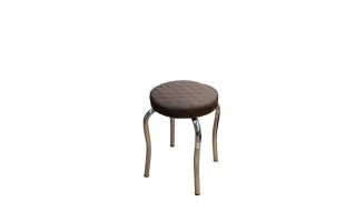 Scaun, carcasa metal, nichelat, sezut ecopiele, 02 image