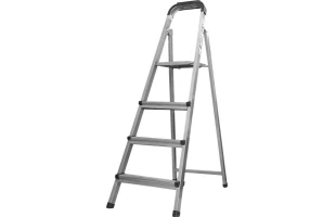 Scara aluminiu Ozege. 3+1 trepte. Profil patrat. 43 x 86 x 140 cm image