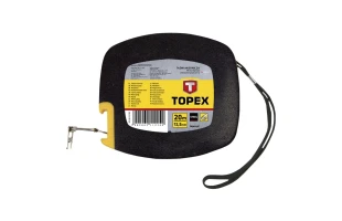Banda de masurat din otel. la cap carlig 20 m x 12.5mm. Topex. image