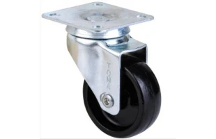 Roata pivotanta cu placa, neagra, greutate max. 20kg image