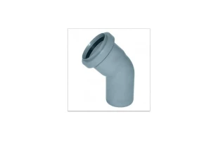 Cot PP pentru canalizare Aquer. d 50 mm. 45 grade. Gri. image