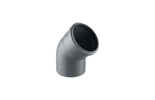 Cot PP pentru canalizare Aquer. d 110 mm. 45 grade. Gri. image