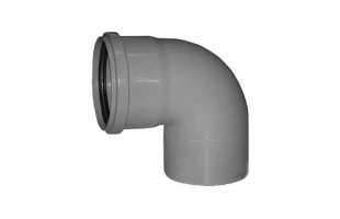 Cot PP pentru canalizare Aquer. d 110 mm. 90 grade. Gri. image