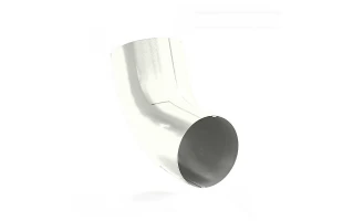 Cot 60 grade racord jgheab pentru sistem pluvial Bilka. Metal. d 90 mm. Alb RAL9010 image