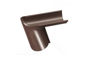 Coltar jgheab pentru sistem pluvial Bilka. Interior. Metal. 90 grade. d 125 mm. Maro RAL8017. image