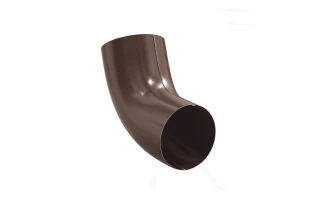 Cot 60 grade racord jgheab pentru sistem pluvial Bilka. Metal. d 90 mm. Maro RAL8017. image