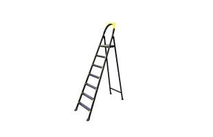 Scara aluminiu LEO Eurostep. 6+1 trepte. Neagra. image