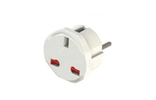 Adaptor cu/imp UK-EU. 10A. alb. TEB image