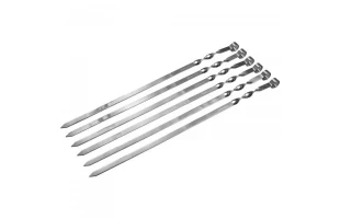 Set ace pentru frigarui din inox. Lungi. image