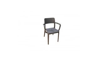 Scaun clasic din plastic, latte image