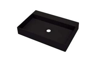 Lavoar cu montaj pe blat, dreptunghiular, 600x400mm, Correo Nero Deante image