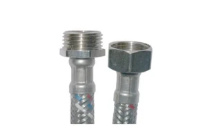 Racord flexibil. apa MF 1/2'. protectie fire inox. 100cm. MPN image