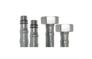 Racorduri flexibile pentru baterii 1/2'F. protectie fire aluminiu. niplu lung / scurt. 80сm. MPN image