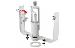 Set armatura pentru vas WC SA2000S 1/2ʺ Alcaplast. ABS. Cu stop. Alimetatie laterala 6 l. image
