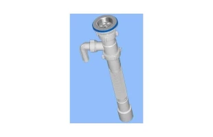 Sifon flexibil alungit 1 1/2' x 40/50 cu racord pentru masina de spalat. Aniplast 'G118' image